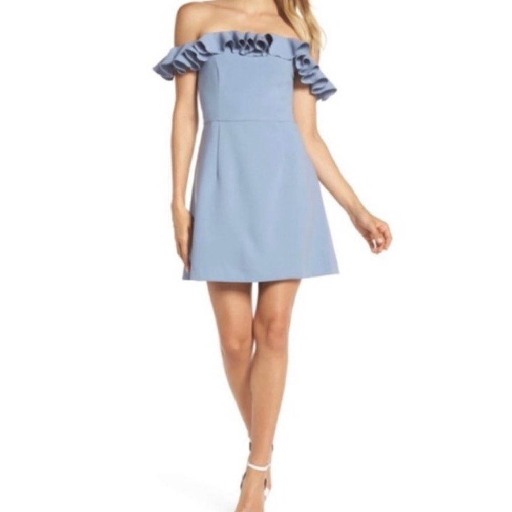 Ruffle mini dress​